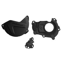 CLUTCH & IGNITION COVER PROTECTOR YAMAHA YZ450F 18-22, YZ450FX 19-23, WR450F 19-23 BLACK